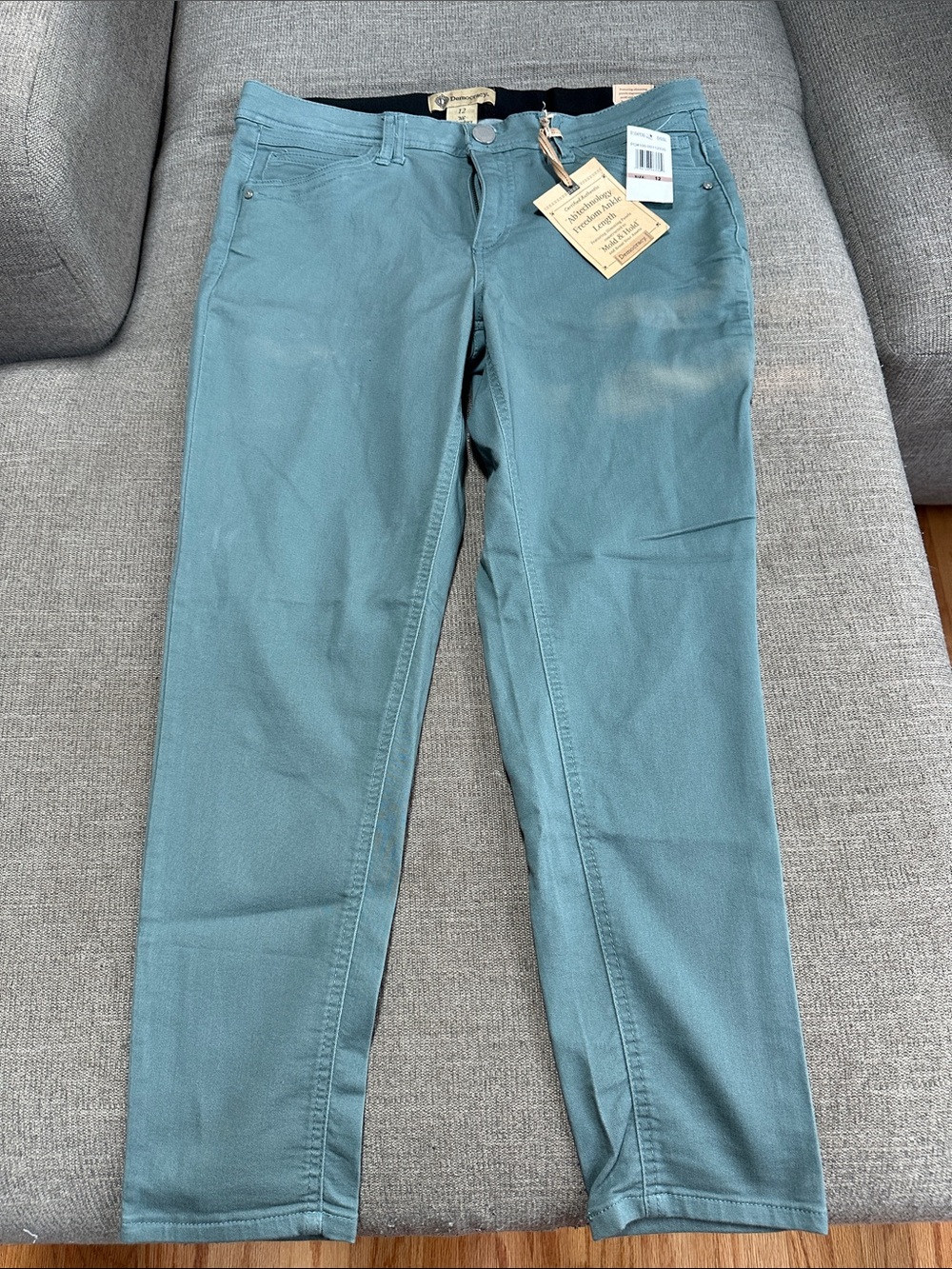 Democracy Straight Leg Jeans in Dusty Teal
